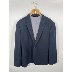 Banana Republic Wool Blend Sport Coat Mens 44R Blue Modern Slim Fit Blazer